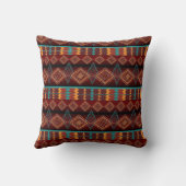 民族の継ぎ目が無いパターン クッション (裏面)