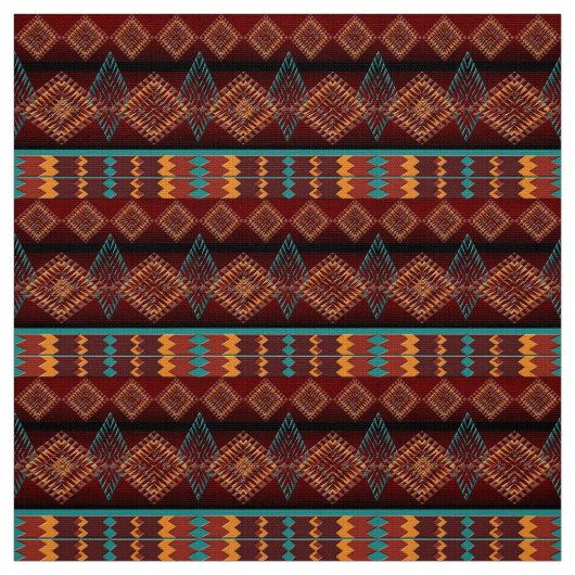 民族の継ぎ目が無いパターン ファブリック (見本)