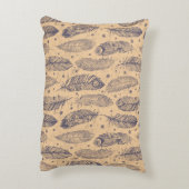 民族の羽の輪郭パターン アクセントクッション (裏面(縦))