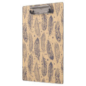 民族の羽の輪郭パターン クリップボード (左)