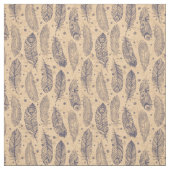 民族の羽の輪郭パターン ファブリック (見本)