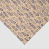 民族の羽の輪郭パターン 薄葉紙 (詳細)