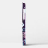 民族の羽：白黒の模様 Case-Mate iPhoneケース (裏面 / 左)