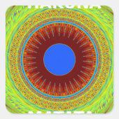 民族の良い日と良い夜を スクエアシール (正面)