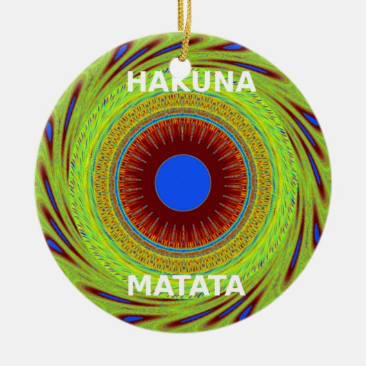 民族の良い日と良い夜を セラミックオーナメント (正面)