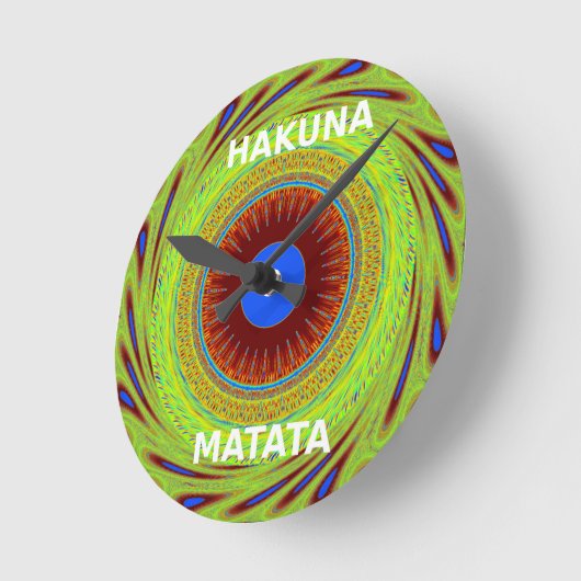 民族の良い日と良い夜を ラウンド壁時計 (傾斜)