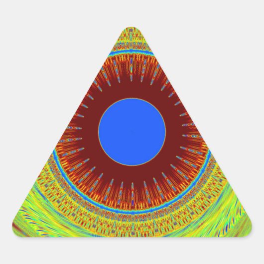 民族の良い日と良い夜を 三角形シール (正面)