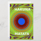 民族の良い日と良い夜を 便箋 (正面/裏面)