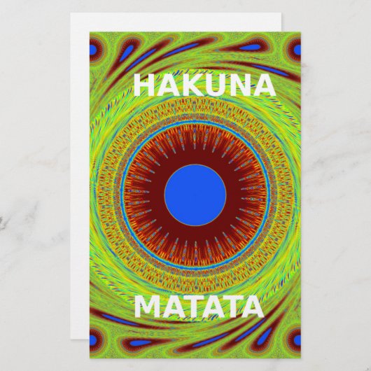 民族の良い日と良い夜を 便箋 (正面/裏面)