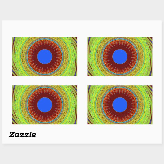 民族の良い日と良い夜を 長方形シール (シート)