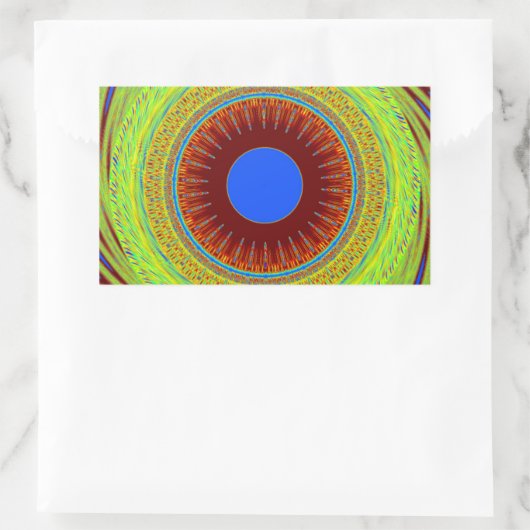 民族の良い日と良い夜を 長方形シール (バッグ)