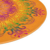 民族の花の曼荼羅 カッティングボード (角)