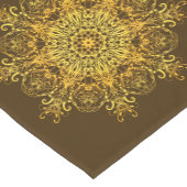 民族の花の曼荼羅 ショートテーブルランナー (コーナー)