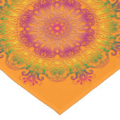 民族の花の曼荼羅 ショートテーブルランナー (コーナー)