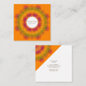 民族の花の曼荼羅 スクエア名刺 (正面/裏面)