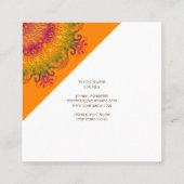 民族の花の曼荼羅 スクエア名刺 (裏面)