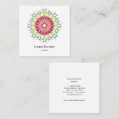 民族の花の曼荼羅 スクエア名刺 (正面/裏面)