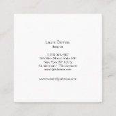 民族の花の曼荼羅 スクエア名刺 (裏面)