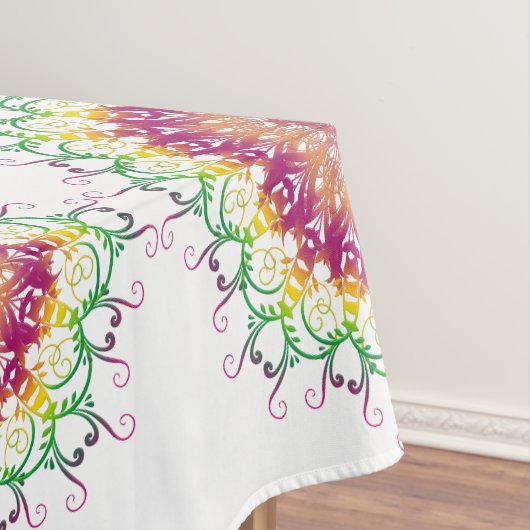 民族の花の曼荼羅 テーブルクロス (インサイチュ)