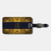 民族の花の曼荼羅 ラゲッジタグ (裏面横)