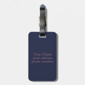 民族の花の曼荼羅 ラゲッジタグ (裏面縦)