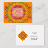 民族の花の曼荼羅 名刺 (正面/裏面)