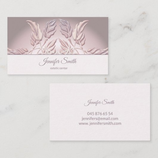 民族の花の曼荼羅 名刺 (正面/裏面)