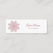 民族の花の珊瑚の曼荼羅 スキニー名刺 (正面)