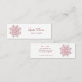 民族の花の珊瑚の曼荼羅 スキニー名刺 (正面/裏面)