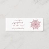 民族の花の珊瑚の曼荼羅 スキニー名刺 (裏面)