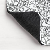 民族の花の落書き マウスパッド (コーナー)