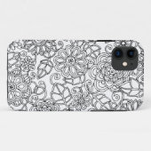 民族の花の落書き Case-Mate iPhoneケース (裏面(横))
