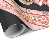 民族の花や葉ペイズリーヴィンテージの葉 ラッピングペーパー (ロールコーナー)