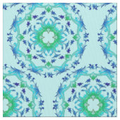 民族の花柄の円の曼荼羅/pattern。 ファブリック (クローズアップ)