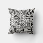 民族の落書き クッション (裏面)