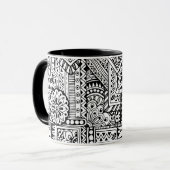 民族の落書き マグカップ (正面左)