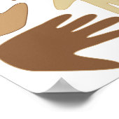 民族の違う手 ポスター (角)