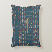 民族の魚釣りパターン アクセントクッション (正面(垂直))