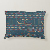 民族の魚釣りパターン アクセントクッション (裏面)