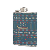 民族の魚釣りパターン フラスク (左)