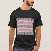 民族のbohoのスタイルの幾何学的なパターン tシャツ (正面)