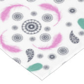 民族のBohoはペイズリーに羽をつけます テーブルクロス (アングル)