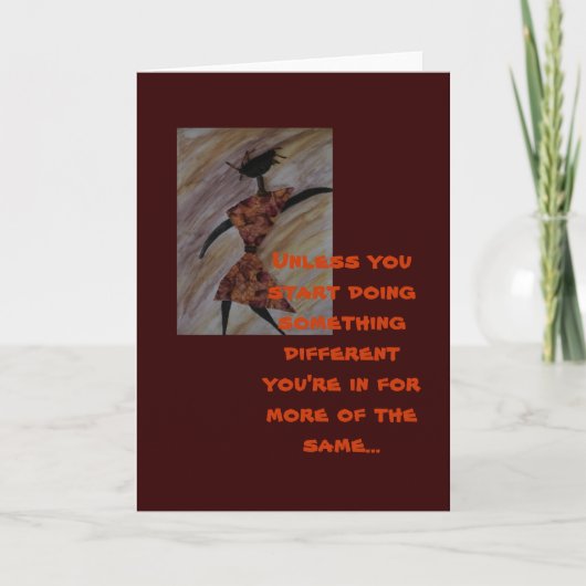 民族やる気を起こさせるの挨拶状 カード (正面)