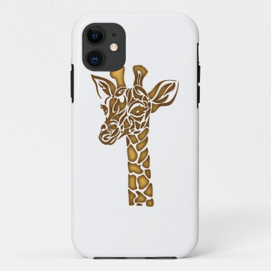 民族や部族のオーナメントとのキリン Case-Mate iPhoneケース (裏面)