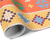 民族アステカ様式 ラッピングペーパー (ロールコーナー)