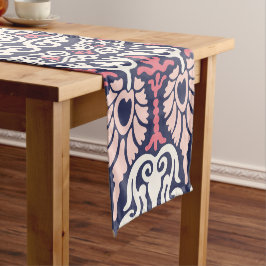 民族インディアン伝統的曼荼羅モザイク模様 ショートテーブルランナー