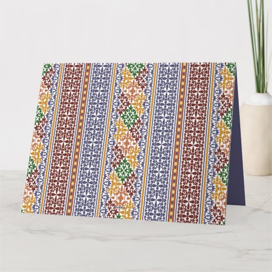 民族エレガント様式 カード (裏面)