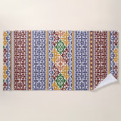 民族エレガント様式 ビーチタオル (正面)