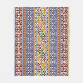 民族エレガント様式 フリースブランケット (正面)