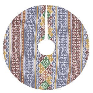 民族エレガント様式 ブラッシュドポリエステルツリースカート